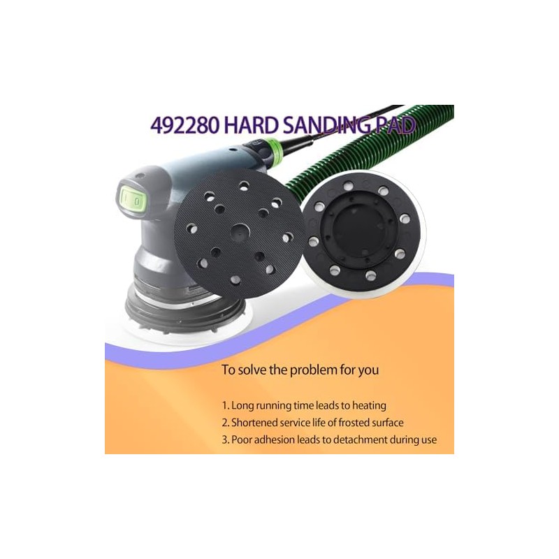 2025 Upgrade 492280 ETS 125 Eq Replacement Sanding Pad Hard