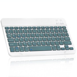 Ultra-Slim Bluetooth Rechargeable Keyboard for ‎LG ‎75NANO90UNA and All Bluetooth Enabled iPads, iPhones, Android Tablets, Smartphones, Windows pc -Pine Green