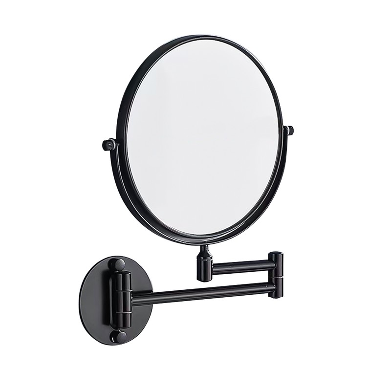 Wall Mounted Makeup Mirror 3X Magnification 360 Degrees Swivel Extendable