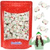 Christmas Sweet Taffy, Red, Green & White, Mixed Fruit Flavor,
