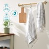 WETCAT Turkish Hand Towels with Hanging Loop, Set of 2