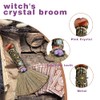 Xuoxeji Xuoxeji Crystal Witch Wiccan Altar Broom,Witchcraft Witches Pagan Altar