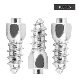 Tyre Car Tyre Spikes, 100 Pieces 9 mm Motorcycle Car Truck Tyres Non-Slip Snow Screw Stud Wheel Tyre Snow Chains Tyre Spikes Trim Replacement Accessory