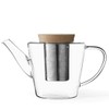 Viva Infusion Borosilicate Glass Tea Pot for Stovetop with Loose