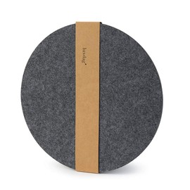 Round Seat Cushion, Two-Coloured, Set of 2 (Choice of Colours), For Chairs, Benches, Round Stool Cushion Made of Felt, Diameter 34 cm