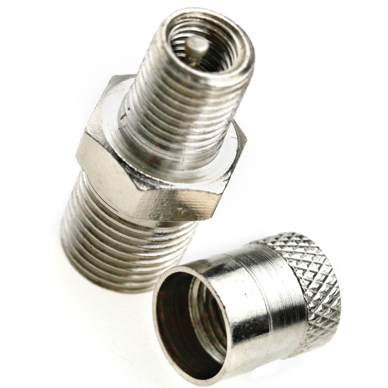 2X 1/8" BSP BSPT Schrader Tank Valve 25MM Wheel AIR