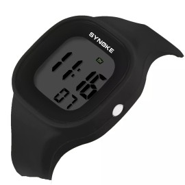 Synoke Waterproof Kids Digital Electronic Watch Children Boys Girls Sports LED Watches - Black
