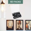 60 PCS Double Headed Picture Hanging Nails, Wall Hangers Without