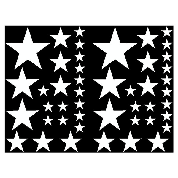 Samunshi® Star Sticker Set Filled Car Sticker 14 x 2.5