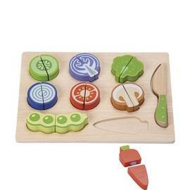 Tachan CPA Toy Group 795T00848 Holzpuzzle-Set mit 9 Gemüsesorten