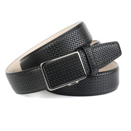Anthoni Crown Men's Belt, Black (Black 010)