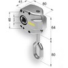 Teletoldo Worm Gear Square for Awnings (Silver)