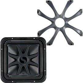 KICKER Bundle of 2 Items 8" Solo-Baric L7S Subwoofer DVC 4-ohm with Metal Grille
