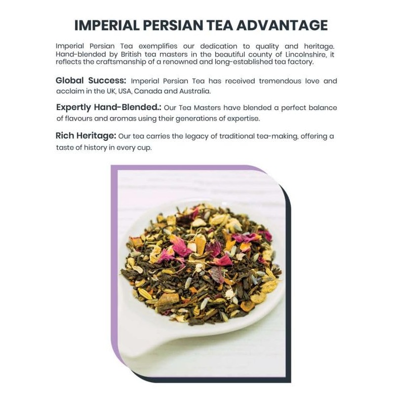 IMPERIAL PERSIAN TEA, 100% Natural, Turkish Black Tea, Aromatic, Relaxing,
