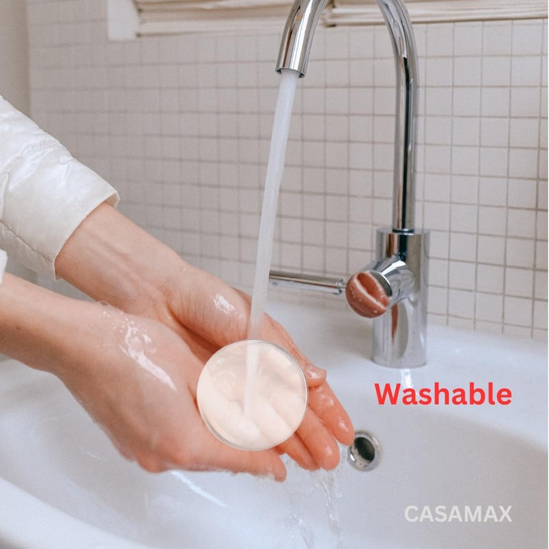 Silicone Wall Protectors & Door Stoppers: 6-Pack Clear, Self-Adhesive Bumpers