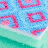 Spontex Washups Mosaic Scouring Pad Scratch Resistant Pack of 2