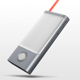 Cheerdots Cheerdots Bluetooth Presentation Clicker Wireless Presenter, Air Mouse with Red Light Presentation Remote for Mac, Windows, iPad OS and Android, Space Gray