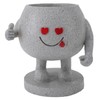Succulent Pot Adorable Smiling Figure Standing Thumb Up Resin Flower