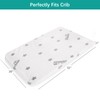 Crib Mattress Topper Pad Waterproof, Memory Foam 2-Inch Toddler Bed