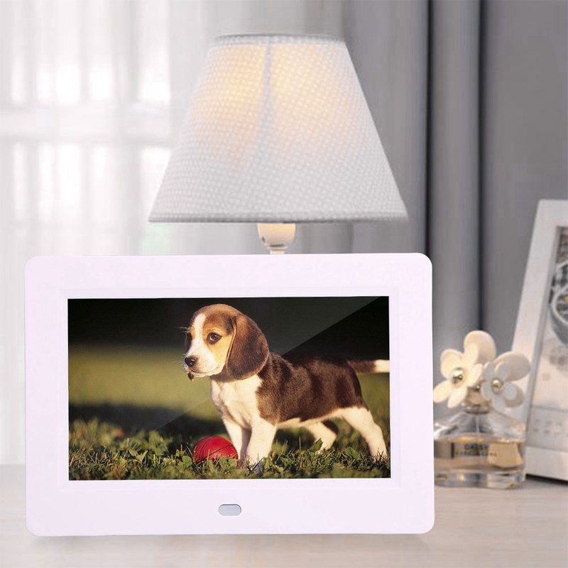 7inch Screen 1024X600 Digital Photo Frame Clock Music Video Player
