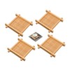 Natiform Bamboo Coasters Set of 4 Stylish Lightweight Tea Holder