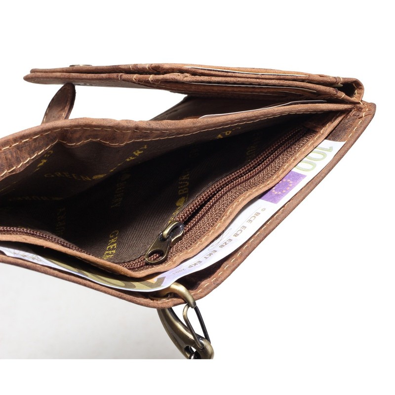 Green Burry 1796-Bike A Wallet, brown, coin purse