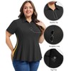 Casei Women's Plus Size Golf Polo Shirts Short Sleeve Collared