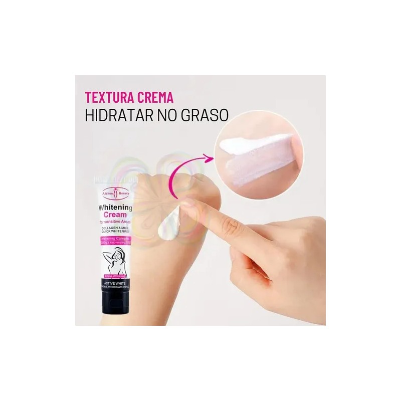 Crema Aclarante Axilas Codos Rodillas Hipoalergénica 50ml Universo en Linea