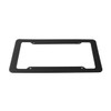 BLVD Black Car Carbon Fiber License Plate Frame Cover Front