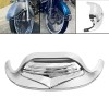 Unbranded Chrome Front Fender Mudguard Tip Trim For Harley Electra
