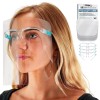 Salon World Safety Clear Face Shields with Glasses Frames (4