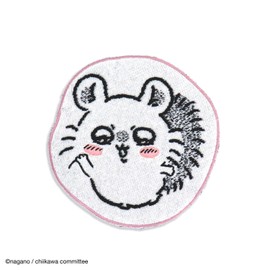 Chiikawa 41-1200120 Die Cut Towel Handkerchief, Purple, Momonga, Die Cut, Packaged, Cute, Approx. 8.5 x 8.7 inches (21.5 x 22 cm)