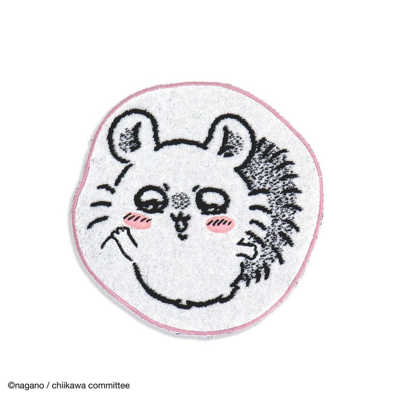 Chiikawa 41-1200120 Die Cut Towel Handkerchief, Purple, Momonga, Die Cut,