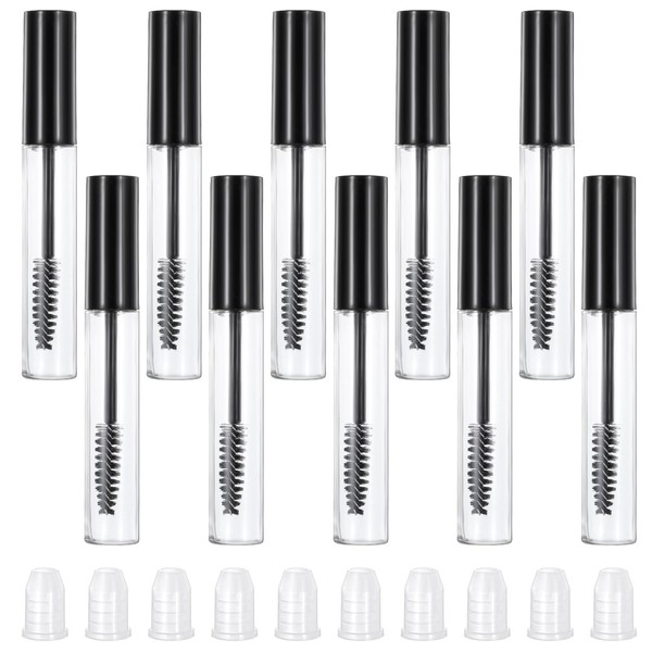 BOHUIZ Pack of 10 Empty Mascara Bottles, 10 ml Mascara