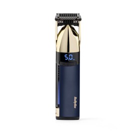 BaByliss Super X-Metal Stubble and Beard Trimmer, Ultra Precision, 24 Length Settings, Cordless and Waterproof, Gifts for Men, Gold/Blue, S992U