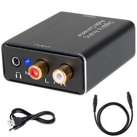 Fxvhojq Digital to Analog Audio Converter - Coaxial and Optical Interface - 20Zk009018H640k460d01 - 2-Channel - Audio Converter