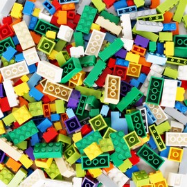 ekuzi Classic Building Bricks 399 Pieces High Bulk Building Blocks & 2 PCS of Base Plate, Building Blocks Box Set Compatible with All Major Brands