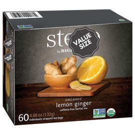 steeppss by Bigelowwss Lemon Ginger Herbal Tea 60 ct. w/A Storage Bag