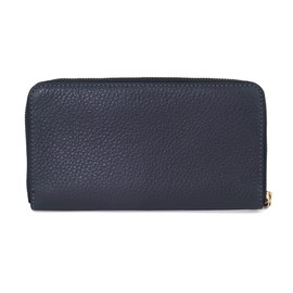 Coach Outlet C4111 IMBHP Outlet Long Wallet (Round Zipper) Dempsey Large Phone Wallet Navy, Midnight Navy
