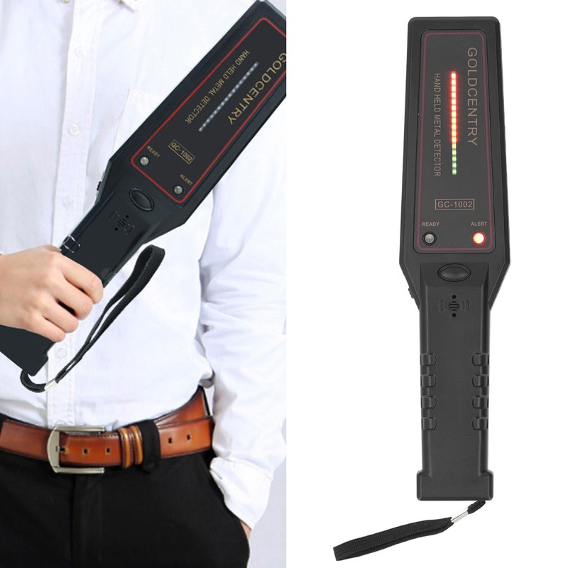 Handheld Metal Detector Portable Vibration Buzzer Security Detection Alarm with