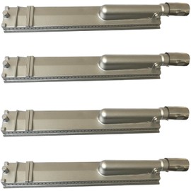 GRILLJOB 𝙐𝙥𝙜𝙧𝙖𝙙𝙚𝙙 4PC Heavy Duty Cast Stainless Steel BBQ Grill Burners 16" Replacement Parts for Premium Gas Grills from Bull, Cal Flame Aussie Blaze CharBroil NEXGRILL Thermos Turbo Grills