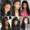 QEUOPE Yaki Straight Bundles Color 1B Human Hair Natural Black