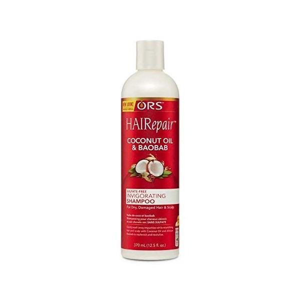 ORS HAIRepair Coconut Oil & Baobab Sulfate-Free Invigorating Shampoo, 12.5