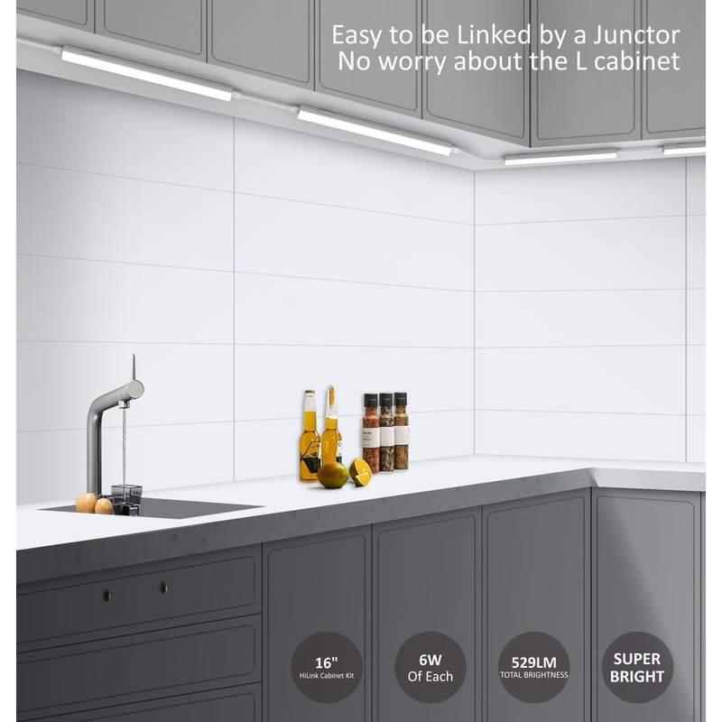 Leetdud Under Cabinet Lighting Plug in, 16 Inch 1 Pc,