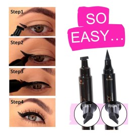 Docolor Delineador De Ojos De Doble Cara Con Alas Líquidas,