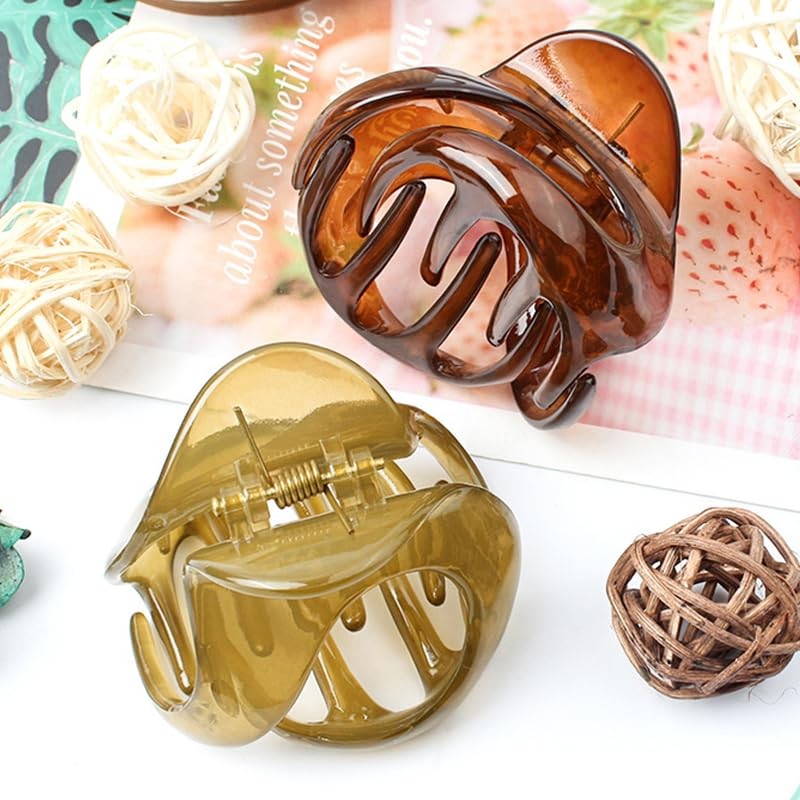 NAKANOYA Hair Claw 1 Piece Plastic Resin Hair Claw Vance