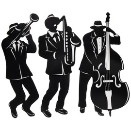 Jazz Trio Silhouettes (3/Pkg)