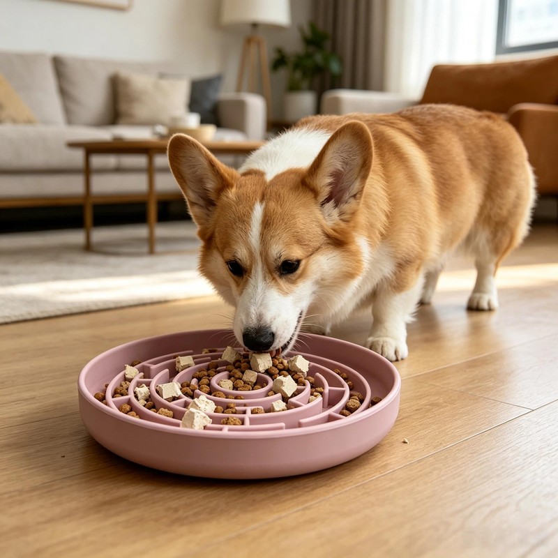 YCT Dog Cat Lick Mat and Slow Feeder Bowl Set,