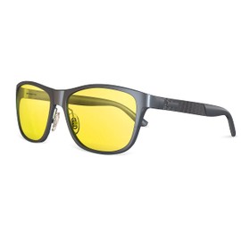 Bloomoak-Blue Light Blocking Glasses-Amber Gaming Glasses For Big Head-Anti Glare for Better Sleep for Screens, TVs, Phones (Yellow - 65% - AL-MG Frame)