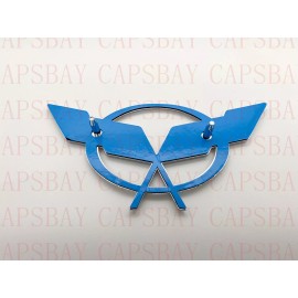 DCC 1997 - 2004 Corvette C5 Front Nose Emblem and Rear Deck Lid Emblem Chrome Flag